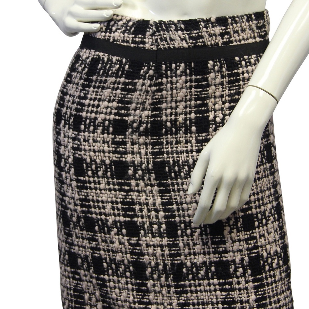 Ann Taylor Black and White Pencil Skirt